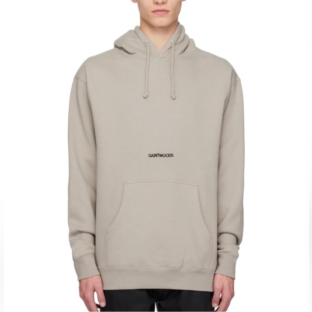 Saintwoods Taupe Hoodie Sweatshirt